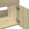 vidaXL 2-tlg. Badm&ouml;bel-Set Sonoma-Eiche Holzwerkstoff
