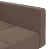 vidaXL Schlafsofa 2-Sitzer mit 2 Kissen Taupe Stoff