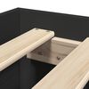 vidaXL Bettgestell Schwarz 90x200 cm Holzwerkstoff