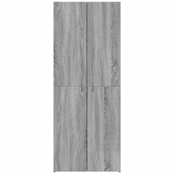 vidaXL Aktenschrank Grau Sonoma 60x32x153 cm Holzwerkstoff