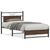 vidaXL Bettgestell ohne Matratze Braun Eichen-Optik 107x203 cm