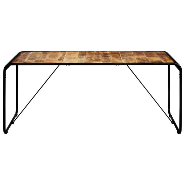 vidaXL Esstisch 180x90x76 cm Raues Mangoholz
