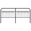 vidaXL Ersatz-Kopfteil Metall Schwarz 200 cm