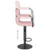 vidaXL Barhocker 2 Stk. Rosa Samt