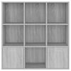 vidaXL B&uuml;cherschrank Grau Sonoma 98x30x98 cm