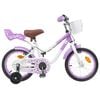 vidaXL Kinderfahrrad Mit St&uuml;tzr&auml;dern 16 Zoll f&uuml;r 4-6 Jahre alt Lila