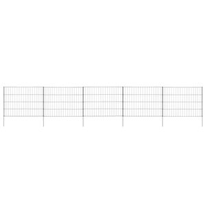 vidaXL Gartenzaun Set 115x79 cm Gr&uuml;n