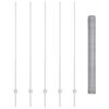 vidaXL Zaun mit Pfosten Silber 1,6 x 10 m Stahl