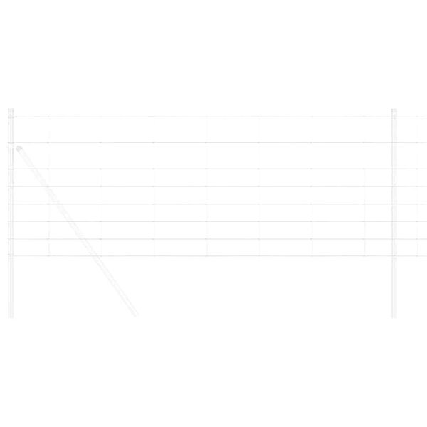 vidaXL Feldzaun Silber 100 x 0,8 m Verzinkter Stahl