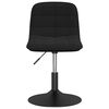 vidaXL Esszimmerstuhl Drehbar Schwarz Samt