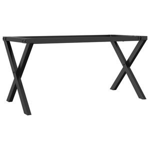 vidaXL Couchtisch-Gestell in X-Form 80x40x43 cm Stahl