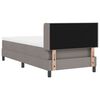 vidaXL Boxspringbett mit Matratze Taupe 200 x 80 cm Polyester