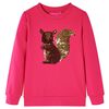 Kinder-Sweatshirt Knallrosa 92