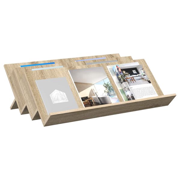 vidaXL Magazinregal Sonoma-Eiche 90 x 53 x 28,5 cm Holzwerkstoff