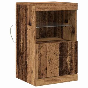 vidaXL LED-Sideboard Altholz 41 x 37 x 67 cm Holzwerkstoff