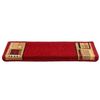 vidaXL Treppenmatten Selbstklebend 15 Stk. 65x21x4 cm Rot