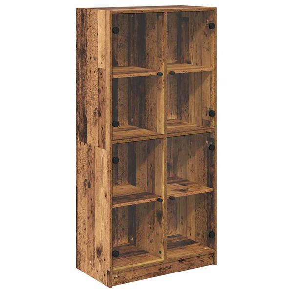 vidaXL Highboard Altholz 68 x 37 x 142 cm Holzwerkstoff