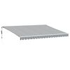 vidaXL Markise Automatisch Anthrazit & Wei&szlig; 450x350 cm