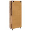 vidaXL Highboard Wandmontiert Altholz 69,5 x 34 x 180 cm Holzwerkstoff
