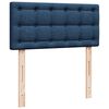 vidaXL Ottoman-Bett mit Matratze & LEDs Blau 90x190 cm Stoff