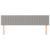 vidaXL Kopfteile Hellgrau 200x5x78/88 cm Stoff