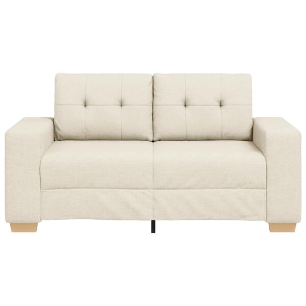 vidaXL Loveseat-Sofa Leinen 120 cm