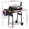 vidaXL Klassischer Holzkohlegrill Barbecue Smoker