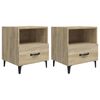 vidaXL Nachttische 2 Stk. Sonoma-Eiche Holzwerkstoff