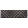 vidaXL K&uuml;chen Teppich Anthrazit kariert 150 x 45 cm 100% Polyamid