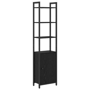 vidaXL B&uuml;cherregal Schwarz Eichen-Optik 40 x 24 x 161 cm Holzwerkstoff