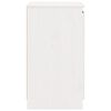 vidaXL Beistellschrank Weiß 60x36x65 cm Massivholz Kiefer