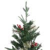 vidaXL Weihnachtsbaum mit Zapfen Gr&uuml;n 150 cm PVC & PE