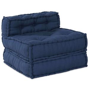 vidaXL Modulare Sofagarnitur Stoff Indigo 70 x 70 x 56 cm