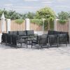 vidaXL Garten-Sofa-Set 13 pcs Anthrazit Stahl