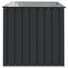 vidaXL Gartenlagerbox Schwarz 101,5 x 107 x 100 cm Stahl