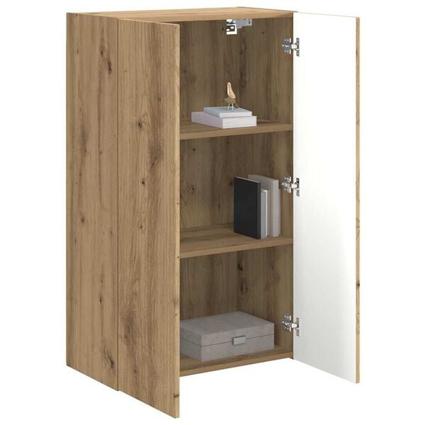 vidaXL TV-Wandschrank Artisan-Eiche 59,5 x 31 x 100 cm Holzwerkstoff