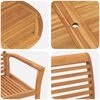 vidaXL Garten Essgruppe 9 pcs Braun Massivholz Teak