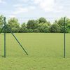 vidaXL Eurozaun Grün 1,6 x 10 m PVC-beschichtetes Eisen