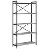 vidaXL B&uuml;cherregal 80 x 30 x 155 cm Holzwerkstoff Grau Sonoma