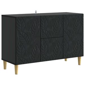 vidaXL Sideboard Schwarz 89 x 34,5 x 60 cm Holzwerkstoff