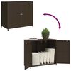 vidaXL Gartenschrank Braun 83x45x76 cm Poly Rattan