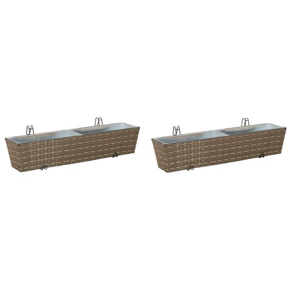 vidaXL Balkon Metall