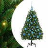 vidaXL K&uuml;nstlicher Weihnachtsbaum 120 cm 150 LEDs Warmes Wei&szlig; Gr&uuml;n