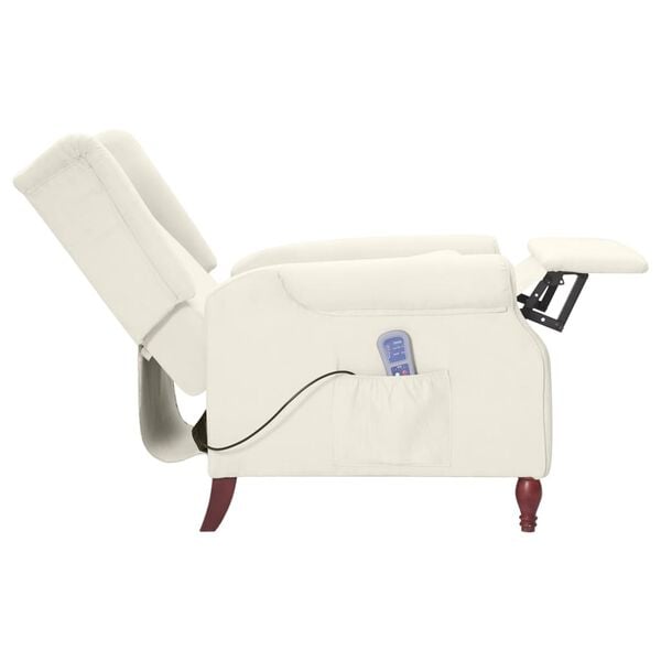 vidaXL Massagesessel Beige Mikrofasergewebe
