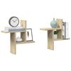 vidaXL Wandregale 2 Stk. Sonoma-Eiche 38x12x38 cm Holzwerkstoff