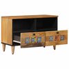 vidaXL TV-Schr&auml;nk mit Regal Natur 70 x 33 x 46 cm Massivholz Mango