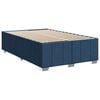 vidaXL Boxspringbett mit Matratze Blau 120x190 cm Stoff