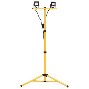 vidaXL LED-Fluter mit Stativ 2x10 W Kaltwei&szlig;