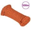 vidaXL Bootsseil Orange 5 mm 500 m Polypropylen