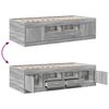 vidaXL Tagesbett mit Schubladen ohne Matratze Grau Sonoma 90x200 cm